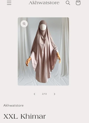 Khimar in dunkelbraun, marke: Sonstiges, zustand: Neu, mit Etikett, größe: Einheitsgröße, 25,00 €, 26,95 € inklusive Vinted-Käuferschutz