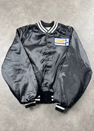 Veste teddy noire vintage taille XL homme King Lovie varsity jacket nylon made in USA - JAC0671, marque: Vintage Dressing, état: Très bon état, taille: XL, 17,00 €, 18,55 € Protection acheteurs (Pro) incluse