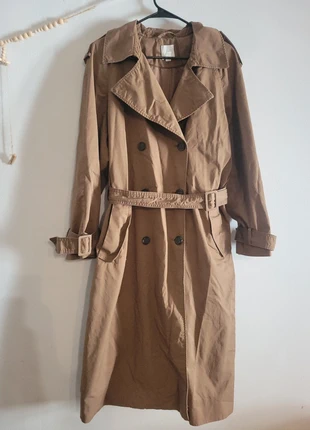 H&M Cotton brown long trench coat size L, brand: H&M, condition: Very good, size: 12 / L, $20.00, $21.70 includes Buyer Protection