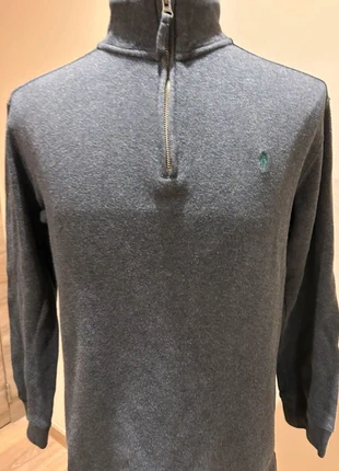 Pull 1/4 Zip gris Ralph Lauren en parfait état taille L ( 14-16 ans), merk: Ralph Lauren, staat: Heel goed, maat: L, € 40,00, € 42,70 inclusief Kopersbescherming