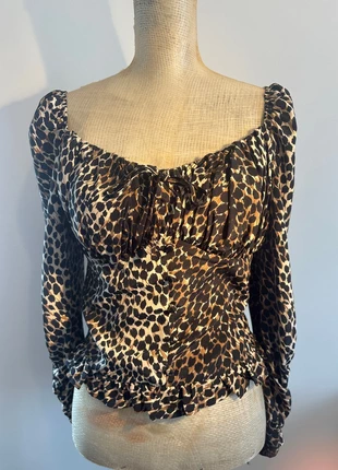 Beautiful Long Sleeve Leopard Print Top, brand: Topshop, condition: Very good, size: M / 10, £4.00, £4.90 includes Buyer Protection