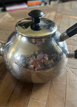 Vintage hibben theepot theekan verchroomd met gravure, marque: Vintage, état: Très bon état, 24,00 €, 25,90 € Protection acheteurs incluse