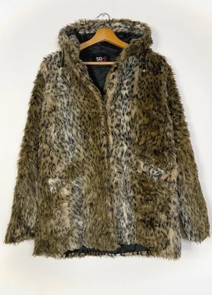 Veste fausse fourrure léopard à capuche femme y2k, marca: SOHO, estado: Bueno, tamaño: L / 40 / 12, 15,00 €, 16,45 € Protección al comprador incluida