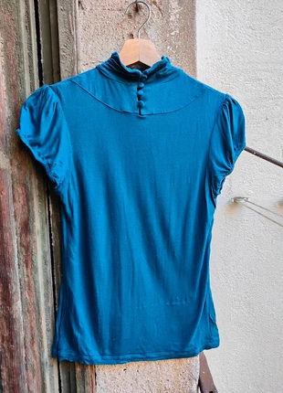Top vintage - bleu pétrole - taille S/M, marca: Vintage, estado: Muy bueno, tamaño: S / 36 / 8, 7,00 €, 8,05 € Protección al comprador incluida