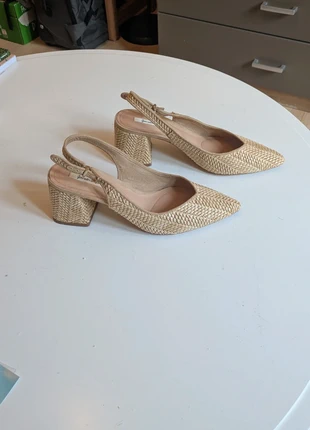 Escarpins en osier, brand: Boho Chic, condition: Very good, size: 39, €16.00, €17.50 includes Buyer Protection
