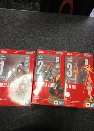 Figuras Monkey Luffy, Roronoa Zoro e Nami, marca: Bandai, estado: Novo sem etiquetas, tamanho: Prematuro, até 44 cm, €210.00, €221.20 inclui Proteção do Comprador