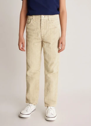Pantaloni Vintage in Velluto a Coste Beige/Crema - United Colors of Benetton - Taglia 12 anni, brand: United Colors of Benetton, condizioni: Ottime, taglia: 12 anni / 152 cm, €7.90, €9.00 include la Protezione acquisti