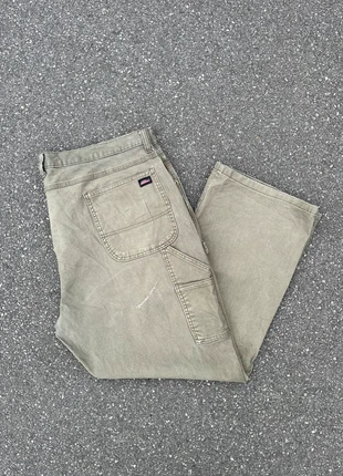 Pantalon dickies single knee workwear vert baggy vintage - Taille 44x30, marca: Dickies, estado: Muito bom, tamanho: PT 54 | W44, €15.00, €16.45 inclui Proteção do Comprador Pro