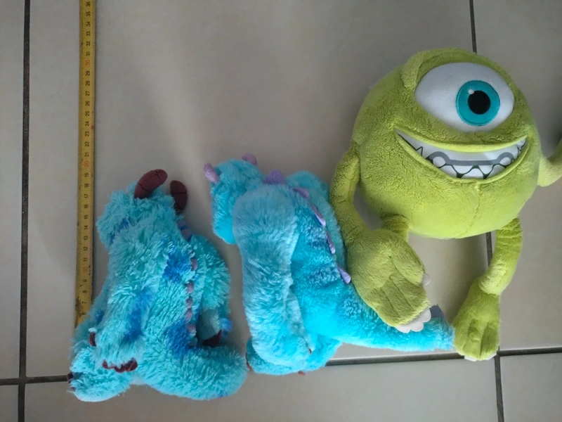 Lot de 3 Peluches monstres et compagnie 2 Sully et 1 Bob - photo numéro 5