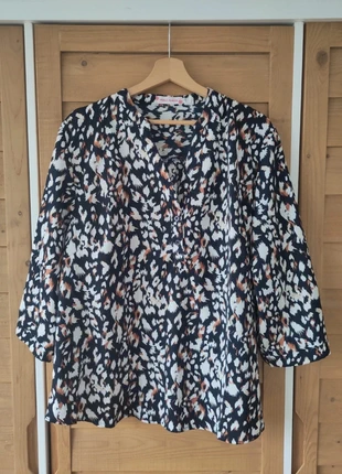 👚 Blouse femme XXL – World Fashion – motif graphique – manches 3/4, marca: World Fashion, estado: Muy bueno, tamaño: XXL / 44 / 16, 5,00 €, 5,95 € Protección al comprador incluida