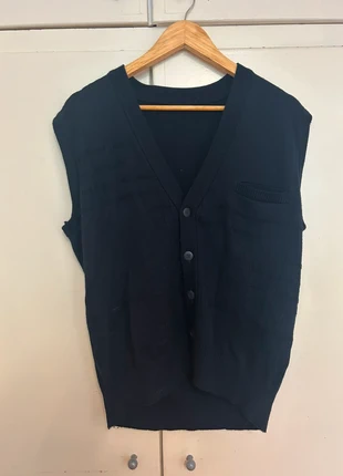 Donkerblauwe unisex debardeur – gedragen als XL – zonder merklabel, état: Très bon état, taille: XL, 4,00 €, 4,90 € Protection acheteurs incluse