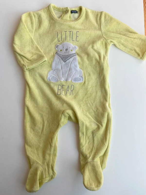 Lot 3 pyjamas velours et coton 1 pièce - photo numéro 15