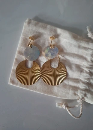 Boucles d'oreilles dorées neuves, marca: La cabane à bijoux, estado: Novo sem etiquetas, €15.00, €16.45 inclui Proteção do Comprador