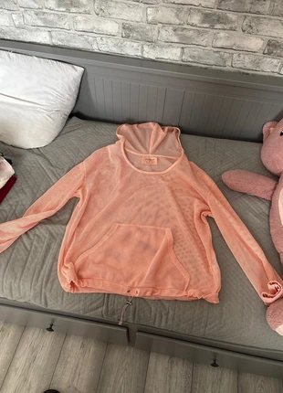 Women’s Workout See-Through Hoodie – Peach Coral, brand: Workout, condition: New without tags, size: XXL / UK 24-26, £2.50, £3.33 includes Buyer Protection