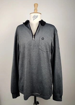 Pull polo gris zippé Monte Carlo Casualwear – taille L, marca: Monte Carlo, estado: Muy bueno, tamaño: L, 24,90 €, 26,85 € Protección al comprador incluida