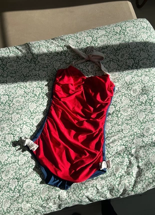 Retro zwempak pin up style maat L, merk: fables by barrie, staat: Heel goed, maat: L / 40 / 12, € 15,00, € 16,45 inclusief Kopersbescherming