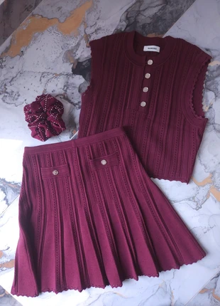 Ensemble Isla Sandro bordeaux 36, marca: Sandro, estado: Muito bom, tamanho: S / 36 / 8, €185.00, €194.95 inclui Proteção do Comprador