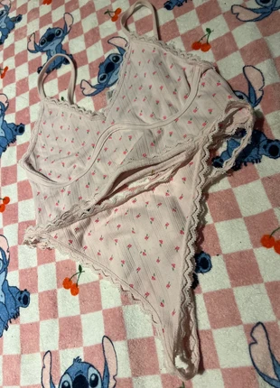 Bra and thong set pink, brand: Primark, condition: New without tags, size: S / 8, £5.00, £5.95 includes Buyer Protection