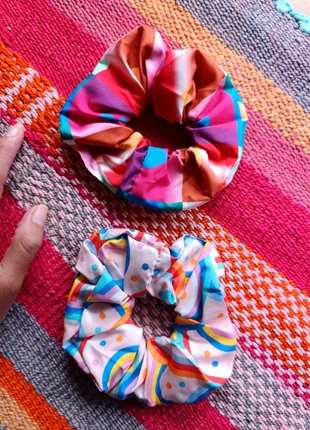 💖 Andean & Agatha-Inspired Silk Scrunchie Set | Unique Handmade Hair Accessories, marque: Les Pépites de Luline, état: Neuf sans étiquette, 20,00 €, 21,70 € Protection acheteurs incluse