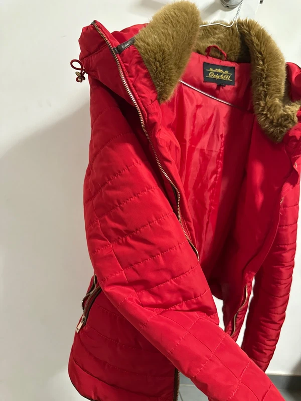 Manteau rouge only taille M - photo numéro 4