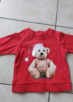 Sweat ourson de Noël, marque: Noël, état: Très bon état, taille: 9-12 mois / 74 cm, 2,00 €, 2,80 € Protection acheteurs incluse