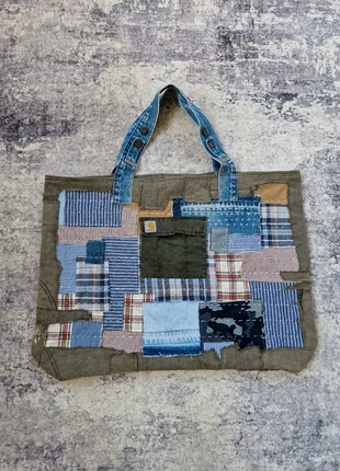 Sashiko patchwork XXL tote bag, brand: Vintage Dressing, condizioni: Nuovo senza cartellino, €55.00, €58.45 include la Protezione acquisti Pro