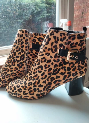 Animal Print Ankle Boots, brand: River Island, condition: Very good, size: 7, £7.00, £8.05 includes Buyer Protection