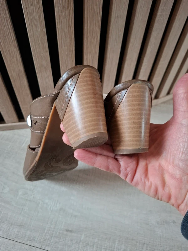 Sabots cuir Trendstyle marrons T 37 - photo numéro 13