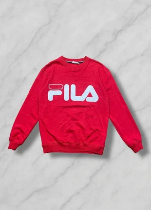 Sweat Crewneck col rond Fila rouge - Taille XS / Z323, merk: FILA, staat: Heel goed, maat: XS / 34 / 6, € 3,95, € 4,85 inclusief Kopersbescherming Pro