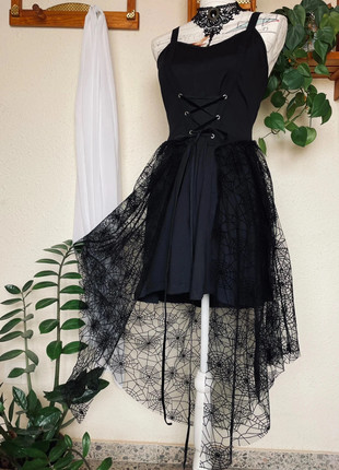 Vestido Negro Gótico T.44, état: Très bon état, taille: XXL / 44 / 16, 37,00 €, 39,55 € Protection acheteurs incluse