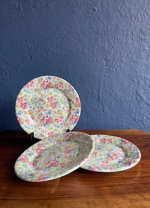 3 jolies assiettes à dessert vintage Geneviève Lethu, marque: Geneviève Lethu vintage, état: Très bon état, 10,00 €, 11,20 € Protection acheteurs incluse