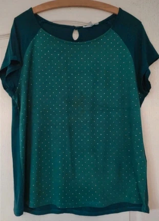 Haut vert manches courtes T38 satisfaisant Promod, marke: Etam, zustand: Zufriedenstellend, größe: M / 38 / 10, 1,50 €, 2,28 € inklusive Vinted-Käuferschutz