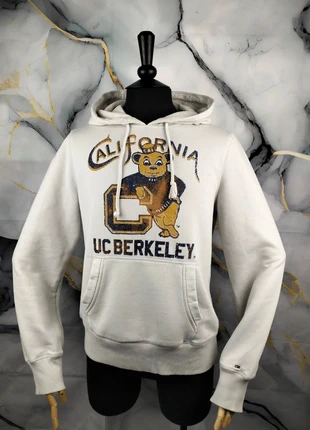 Sweat à capuche Tommy Hilfiger Bear California UC Berkeley blanc taille M très bon état, merk: Tommy Hilfiger, staat: Heel goed, maat: M, € 39,00, € 41,65 inclusief Kopersbescherming Pro