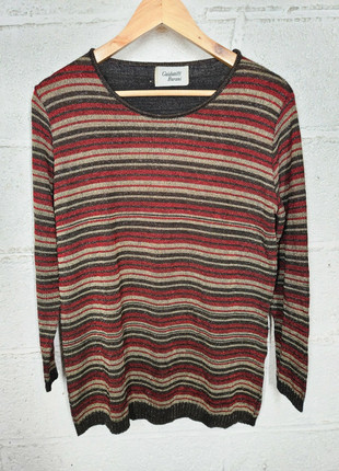 Pull rayé paillettés, marque: guidotti Burani, état: Très bon état, taille: M / 38 / 10, 10,00 €, 11,20 € Protection acheteurs incluse