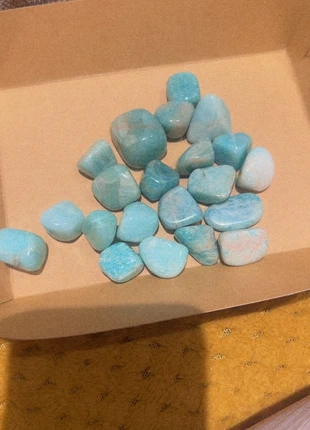 Amazonite tumble stones, brand: Crystal, condition: New without tags, £9.00, £10.15 includes Buyer Protection