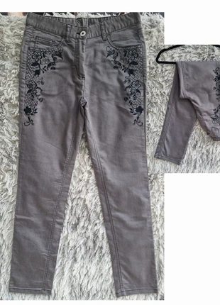 Jean slim gris Brodé fleuri taille 40 Blancheporte, brand: Blancheporte, condizioni: Ottime, taglia: L / IT 44 / EU 40, €6.90, €7.95 include la Protezione acquisti