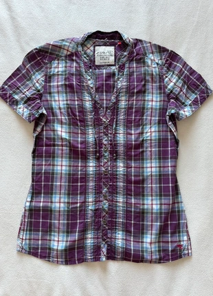 Chemise Esprit à carreaux violet en taille 34, marque: Esprit, état: Très bon état, taille: XS / 34 / 6, 9,50 €, 10,68 € Protection acheteurs incluse