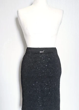 Gonna nera brillante, marca: Artigli, estado: Nuevo con etiquetas, tamaño: L / 40 / 12, 12,00 €, 13,30 € Protección al comprador incluida