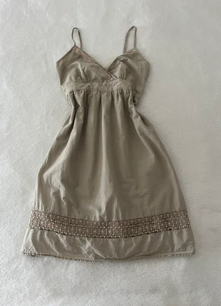 Robe cami en coton avec détails en dentelle - bohème y2k, brand: Vintage Dressing, condition: Very good, size: S / 36 / 8, €17.00, €18.55 includes Buyer Protection Pro