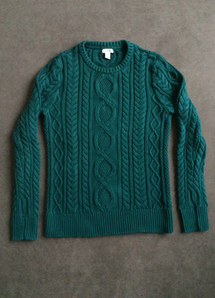 Pull Femme L.L.Bean - Col Rond - Torsadé - Vert Sapin - Taille S, brand: L.L. Bean, condition: Very good, size: S / 36 / 8, 10.00 €, 11.20 € includes Buyer Protection