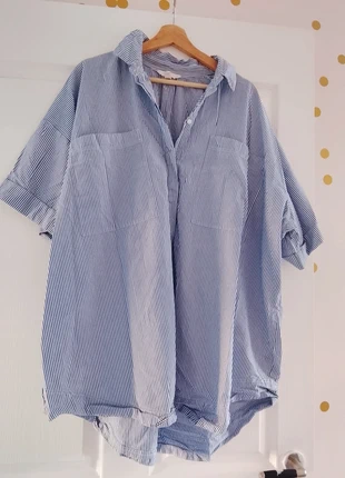 Xl h&m over bikini office women oversize blue white, merk: H&M, staat: Heel goed, maat: XL / 42 / 14, € 9,00, € 10,15 inclusief Kopersbescherming