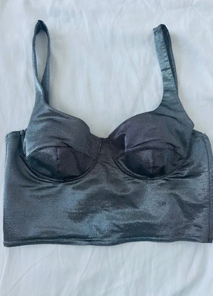 SportMax metallic bustier new never worn, marca: Sportmax, estado: Nuevo sin etiquetas, tamaño: M / 38 / 10, 55,00 €, 58,45 € Protección al comprador incluida