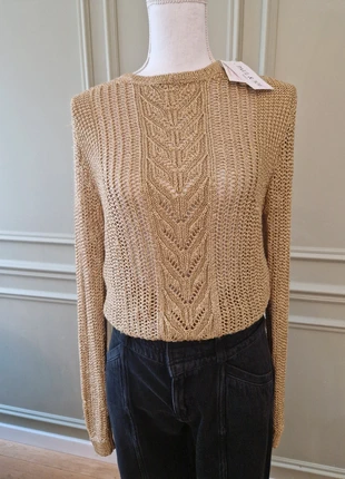 Magnifique pull ajouré doré paul & Joe neuf, brand: Paul & Joe, condition: New with tags, size: L / 40 / 12, €85.50, €90.48 includes Buyer Protection