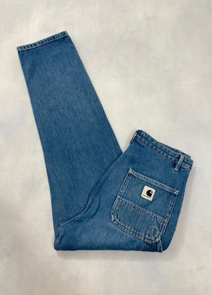 Jean Carhartt wip Bleu Marine Loose Pierce Pant Knee Large Carpenter Denim - Taille S w27 #1111, marke: Carhartt, zustand: Sehr gut, größe: S / 36 / 8, 42,90 €, 45,75 € beinhaltet Vinted-Käuferschutz Pro