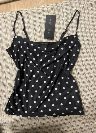 Top à pois AMISU - Taille S - NEUF avec étiquette, marke: Vintage Dressing, zustand: Neu, mit Etikett, größe: S / 36 / 8, 15,00 €, 16,45 € inklusive Vinted-Käuferschutz