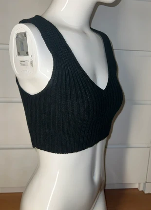 Geripptes Strick-Crop-Top – Größe S, brand: Sonstiges, condizioni: Nuovo senza cartellino, taglia: S / IT 40 / EU 36, €2.00, €2.80 include la Protezione acquisti