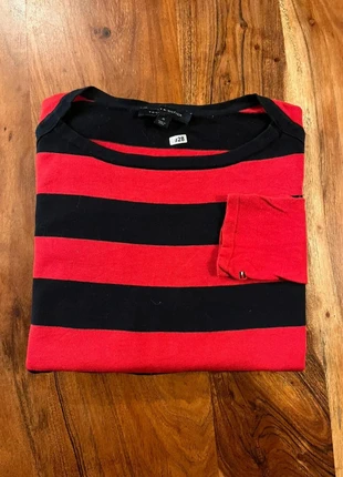Pull Tommy Hilfiger Rouge Noir rayure Femme Vintage Col Bateau M, marque: Tommy Hilfiger, état: Bon état, taille: M / 38 / 10, 4,90 €, 5,85 € Protection acheteurs (Pro) incluse