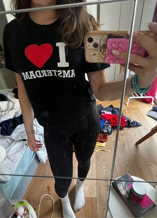 i heart amsterdam cute black baby tee, merk: Amsterdam, staat: Nieuw zonder prijskaartje, maat: S / 36 / 8, € 7,00, € 8,05 inclusief Kopersbescherming