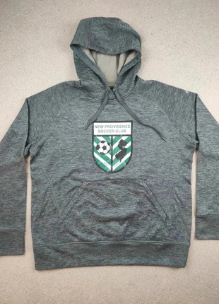 Sweat à capuche Adidas ClimaWarm | Logo imprimé New Providence Soccer Club | Gris chiné | XL Homme, marque: adidas, état: Très bon état, taille: XL, 18,00 €, 19,60 € Protection acheteurs (Pro) incluse