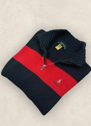 Pull Polo Ralph Lauren, noir et rouge, Femme, taille S (3741), marque: Polo Ralph Lauren, état: Très bon état, taille: S / 36 / 8, 44,00 €, 46,90 € Protection acheteurs (Pro) incluse